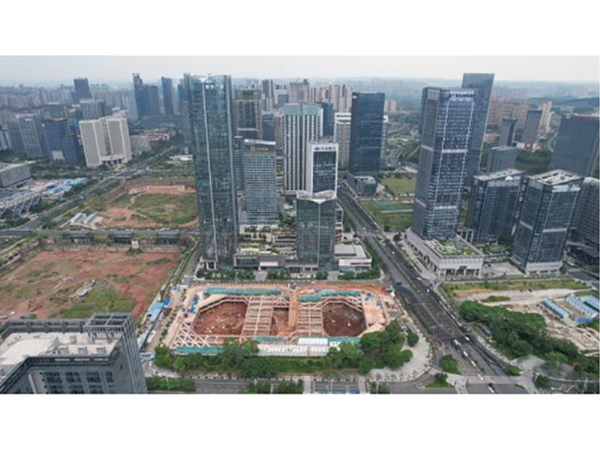 深圳—中银金融中心地下室外墙肥槽流态固化土回填