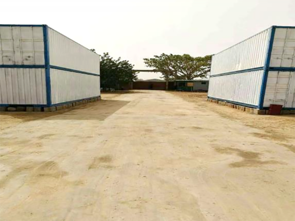 非洲.沙漠—仓储场地—沙土固化 